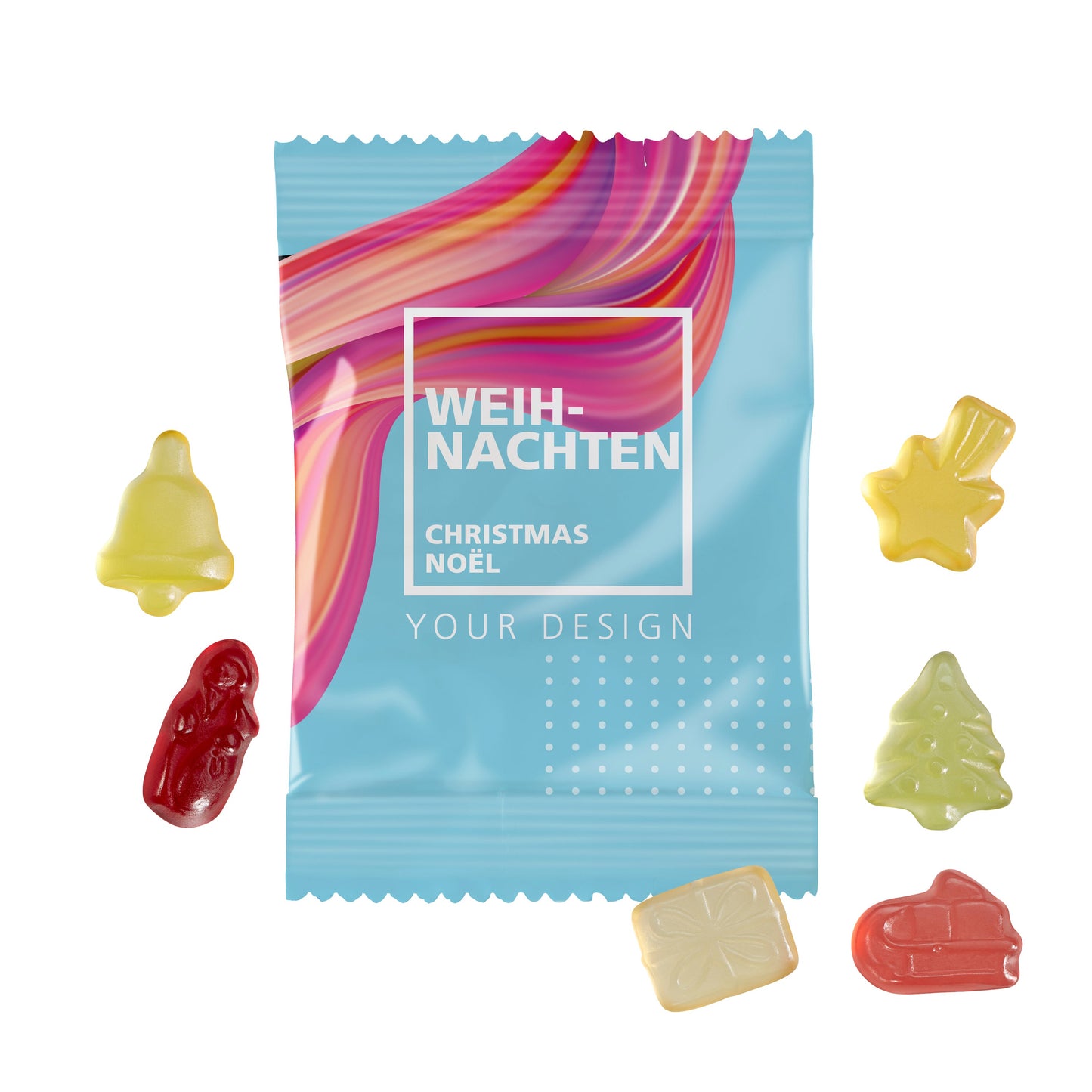 Fruchtgummi 10g Tüten - Weihnachten