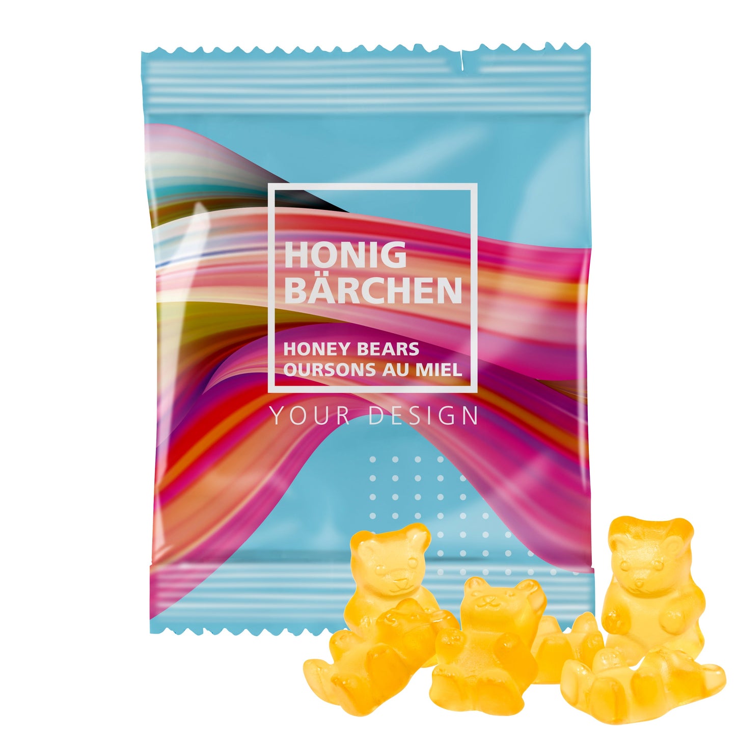 Fruchtgummi Honig-Bärchen 100 x 75 mm