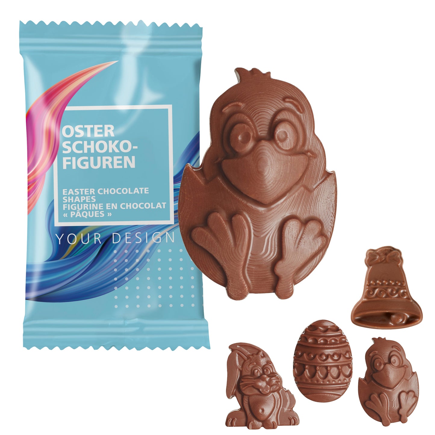 Oster-Schoko-Figuren in konv. Folie