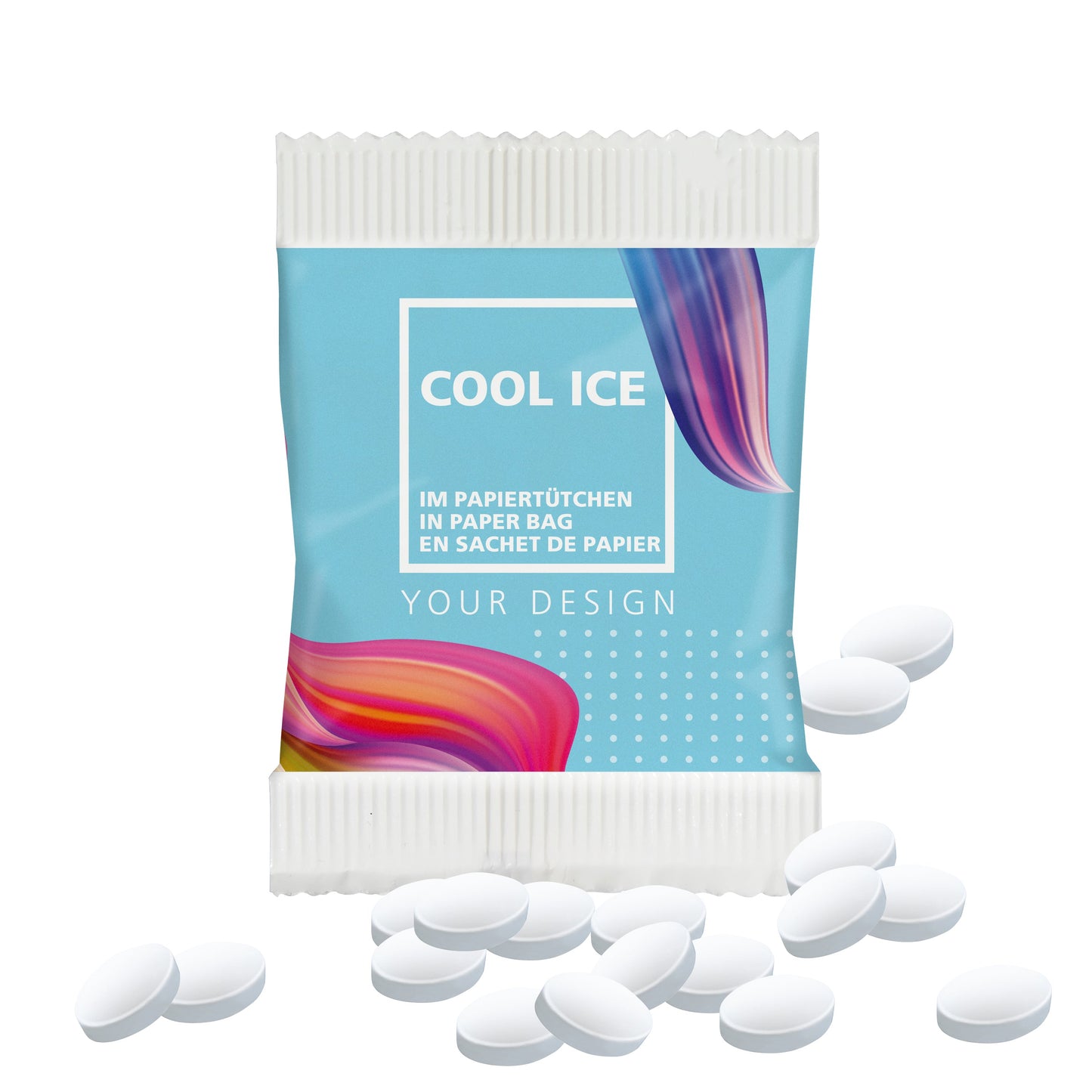 Cool Ice im Papier