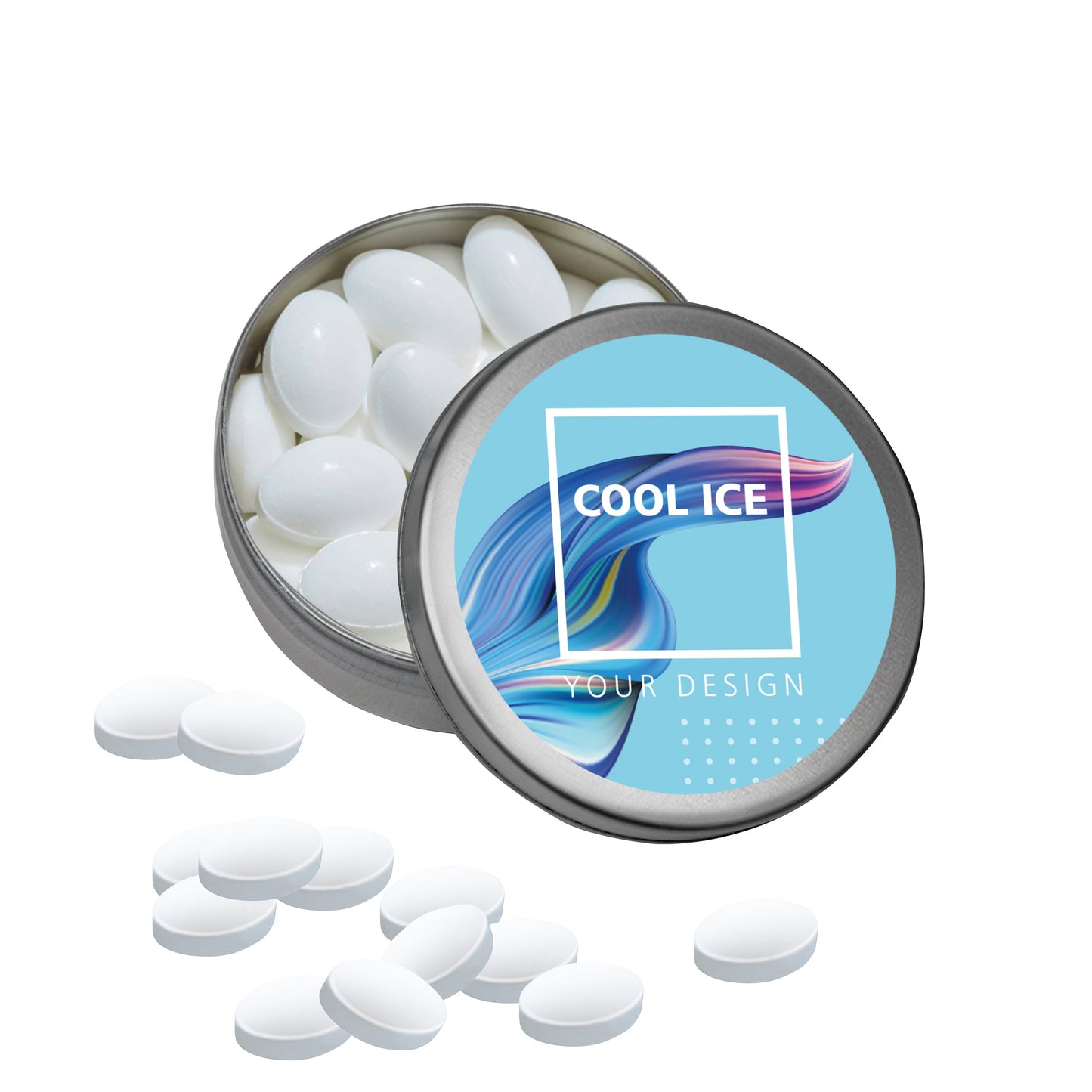 XS-Taschendose Cool Ice silber matt