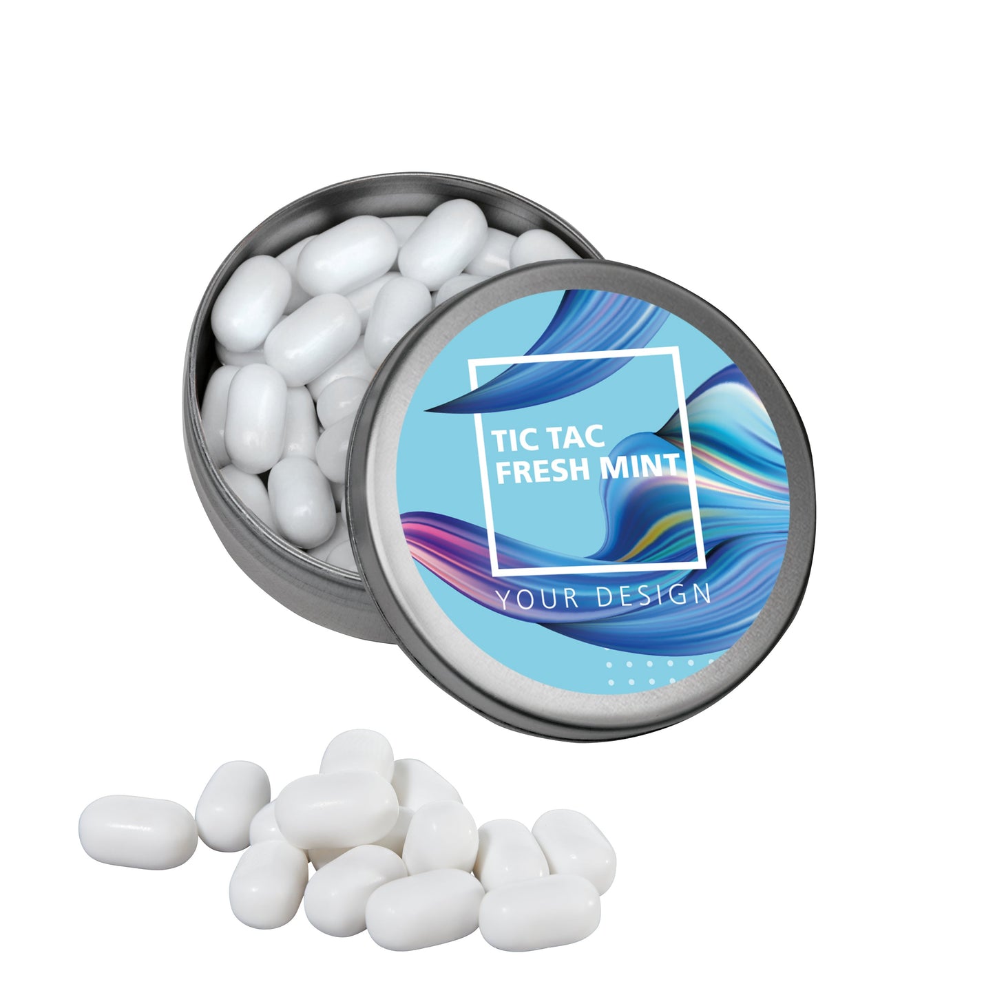 XS Taschendose TicTac FreshMINTS silber