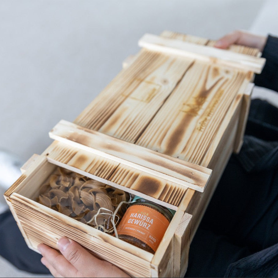 Jubiläum Holzkiste "10. Jubiläum" alkoholfrei