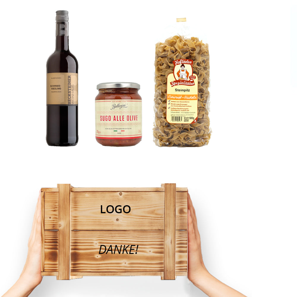 Jubiläum Holzkiste "Danke"