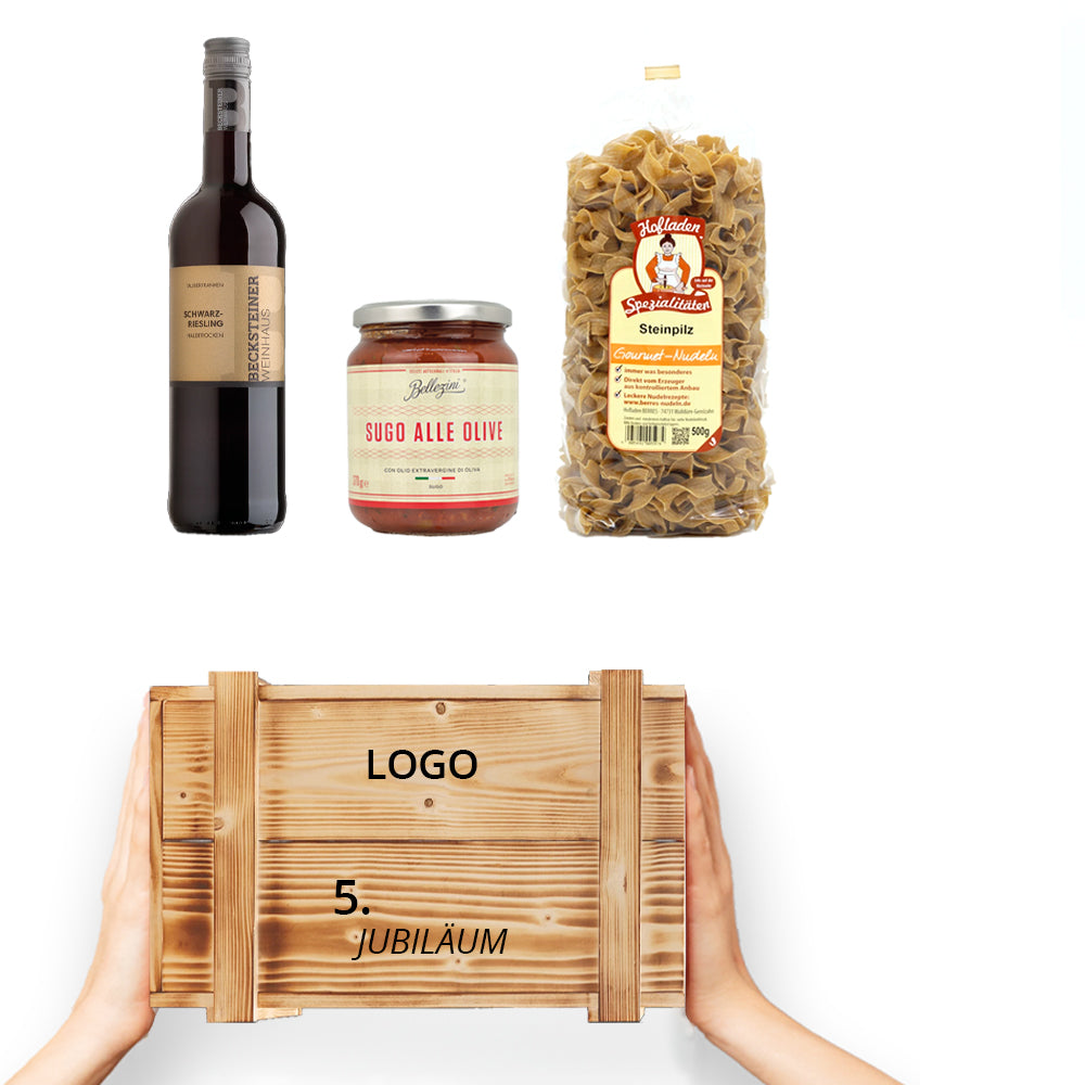 Jubiläum Holzkiste "5. Jubiläum"