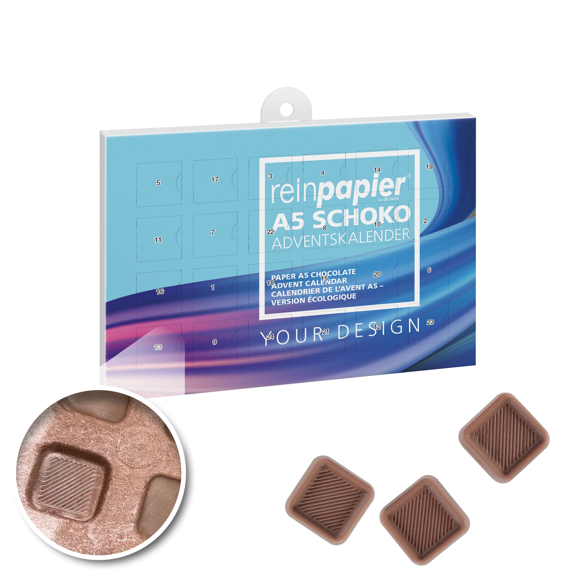 reinpapier® A5-Schoko-Adventskal.