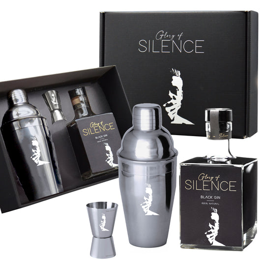 Glory of Silence Black Gin Set mit Shaker