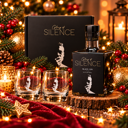 Glory of Silence Black Gin Set mit Gläsern
