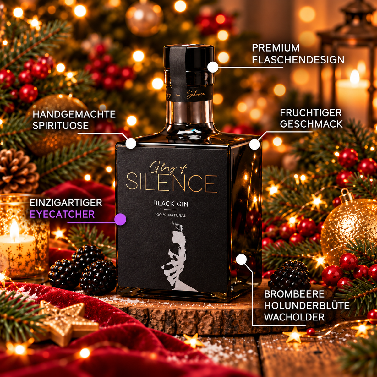 Glory of Silence Black Gin 500ml